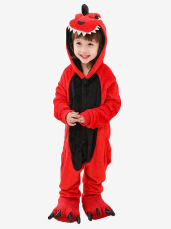 レッド 着ぐるみ 子供用 レッド 恐竜 着ぐるみ パジャマ フランネル マルディグラ ジャンプスーツ 仮装 余興 コスプレ衣装 ハロウィン イベント 着たままトイレができる コスチューム コスチューム