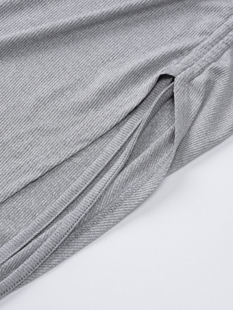 クラブドレス レディース バトーネック シック レースアップ 長袖 ポリエステル アシンメトリー ブラック セクシー ドレス