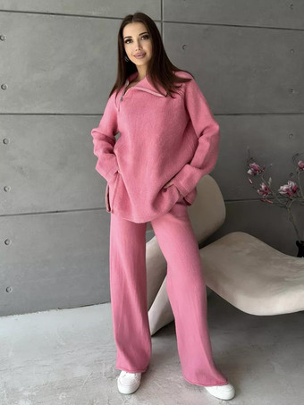 Knitted Casual Two Piece Co-ord Set For Women 2025