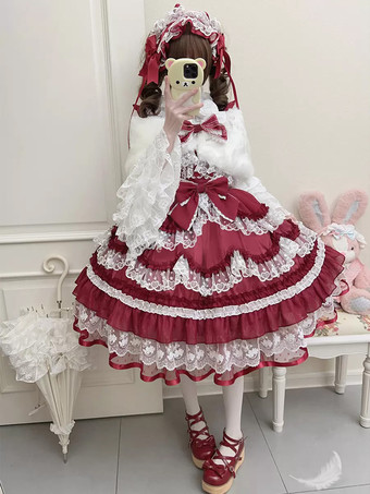 【期間限定】スイートロリータドレス ポリエステル ノースリーブ ジャンパー スイートロリータドレス