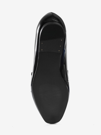 メンズ ブラック モンクストラップ ドレス ローファー ラウンドトゥ プロム パーティー ウェディング シューズ