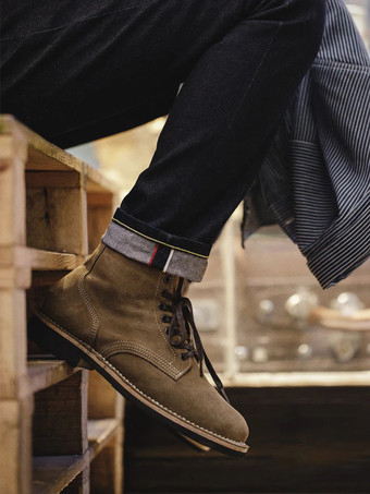 メンズ マティン ワーク ミドルカット エスケープ ダースト コンバットブーツ