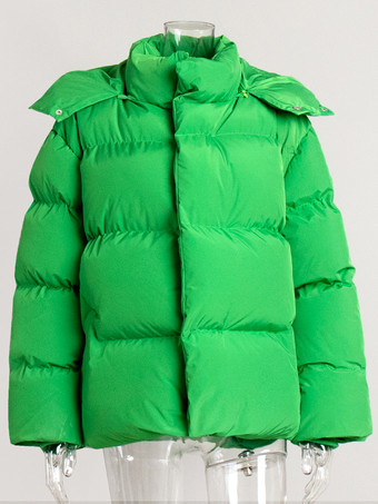 コットン パファー ジャケット フード付き 冬用 キルティング ゆったり アウター レディース 2026