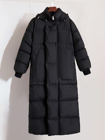 オーバーサイズ オーバーコート フード付き リブカフス 認定レディース アウター