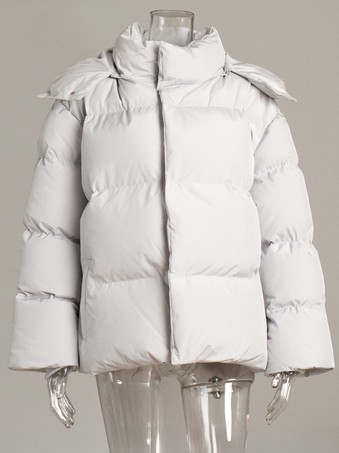 コットン パファー ジャケット フード付き 冬用 キルティング ゆったり アウター レディース 2026