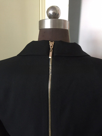 ブラック ブレザー ドレス ハイスリット 長袖 仕事 オフィス カジュアル ロングドレス