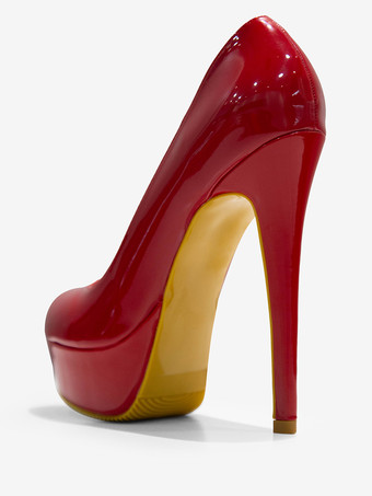 セクシーハイヒール ラウンドトゥ スティレットヒール PU 女性