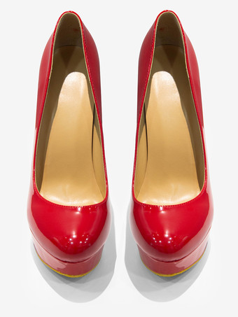 セクシーハイヒール ラウンドトゥ スティレットヒール PU 女性