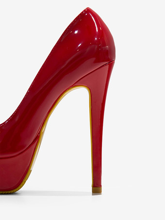 セクシーハイヒール ラウンドトゥ スティレットヒール PU 女性