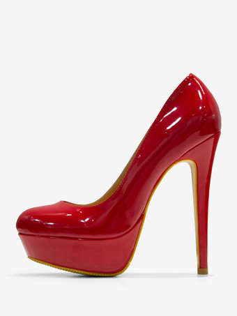 セクシーハイヒール ラウンドトゥ スティレットヒール PU 女性