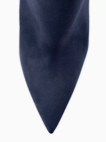 レディース スエード アンクルブーツ ブラウン ポインテッドトゥ ハイヒール ブーティ