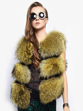 ラクダ色 レディースファッション ジャケット ジレ レイヤード フェイクファー ノースリーブ　ジュエルネック フレンチフック フェイクファー シック＆モダン カジュアル 女性用　