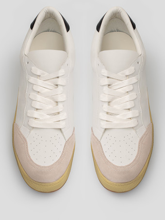 レディース ホワイト スニーカー レースアップ スケート スニーカー