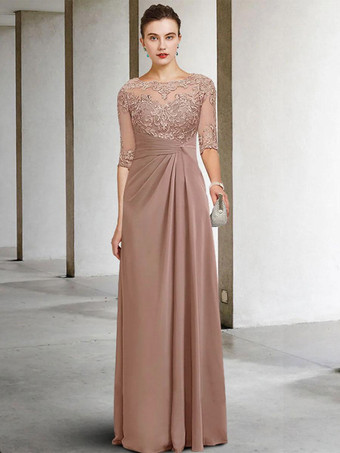 ダークピンク花嫁の母のためのパーティー ドレス ジュエル ネック ノースリーブ A ライン レース ゲスト ドレス結婚式のための自由なカスタマイズ