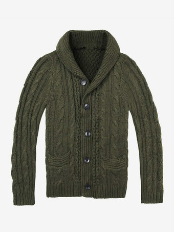 メンズ 衣類 メンズ カーディガン メンズ セーター メンズ カーディガン カジュアル 長袖 ハンター グリーン ハンター グリーン スタイリッシュ