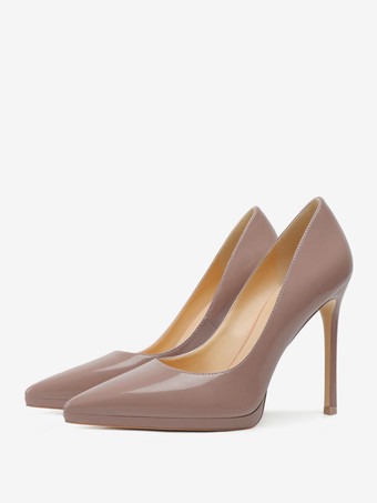 肌色レディース ハイヒール ブラック ポインテッドトゥ スティレットヒール ドレス パンプス