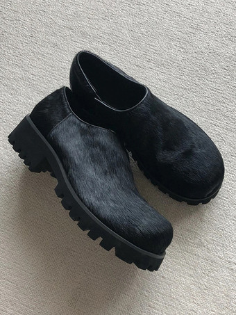 Mocasines de pelo de caballo para mujer