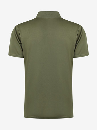 メンズ ポロシャツ ターンダウンカラー 半袖 ジッパー レギュラーフィット Tシャツ