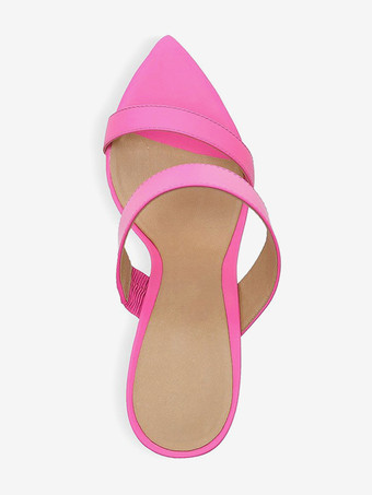 Damen Sandalen mit Keilabsatz und offener Zehenpartie Rose