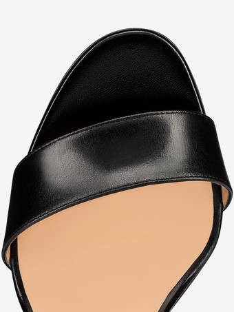 Women High Heel Sandals Open Toe Buckle Detail Ankle Strap Party Shoes