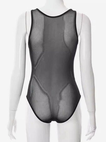 レディーステディランジェリー シアーパープル パッチワーク レディースセクシーテディ