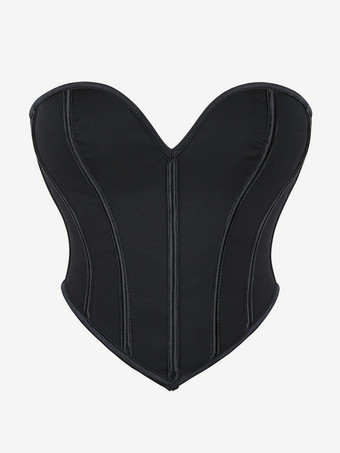 ブラック レディースコルセット ピンク ポリエステル レースアップ スイートハート 室内用ランジェリー