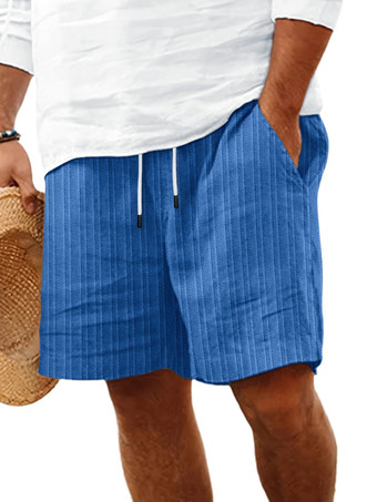 ロイヤルブルーメンズ カジュアル ショーツ ドローストリングウエスト 軽量 夏用 ビーチショーツ