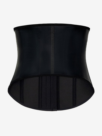 レディースコルセット ブラック ストラップレス フロントボタン シェイプウェア