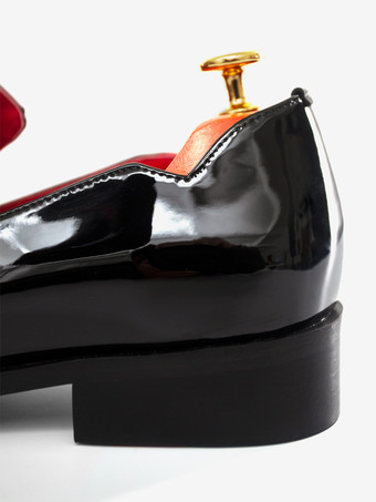 メンズ スリッポン ローファー ペニーシューズ ブラック ラウンドトゥ PUレザーシューズ