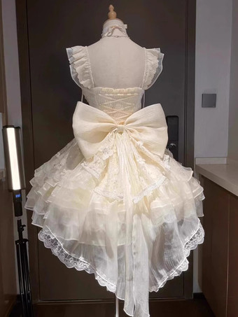 スイートロリータドレス バレエJSK ポリエステル ノースリーブ スイート姫ロリータドレス