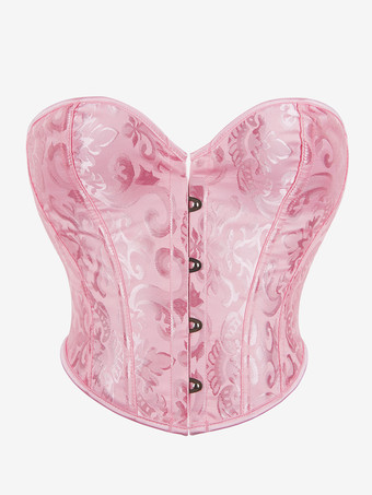 ブラックコルセットランジェリーシェイプウェアブラックフロントボタンレディースコルセット