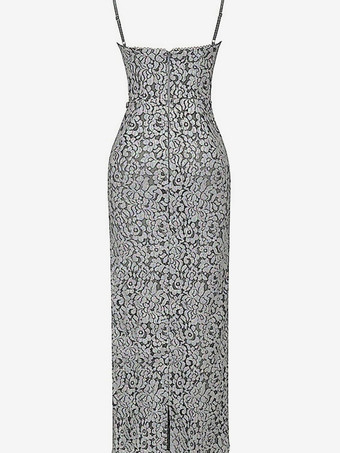 レース ボディコン ロングドレス スウィートハートネックライン スパゲッティストラップ セクシー マキシドレス レディース 2025