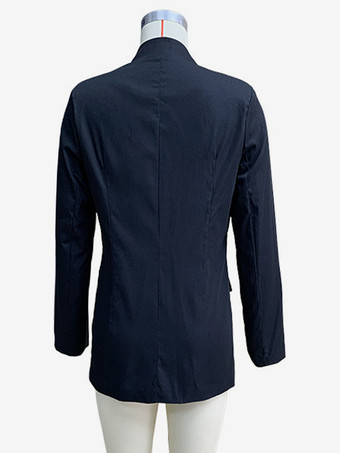 クラシックなブラックブレザージャケット レディース Vネック ワンボタン スリムフィット 春アウター 2025