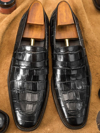 メンズ ペニーローファー シューズ 牛革 クラシック シック ドレスシューズ