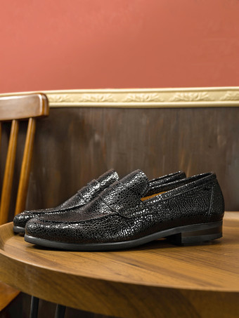 メンズ ペニーローファーシューズ 牛革 ラウンドトゥ 牛革 メンズローファーシューズ