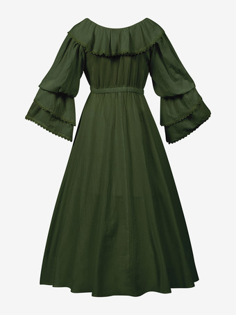 レディース レトロ 中世 コスチューム フリル ポリエステル マリー アントワネット コスチューム セット