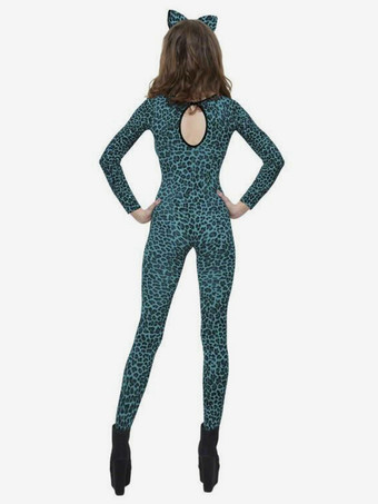 アニマル全身タイツ ハロウィン 女性用セクシーキャットスーツ ヒョウ柄 全身タイツ コスチューム
