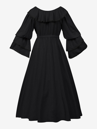 レディース レトロ 中世 コスチューム フリル ポリエステル マリー アントワネット コスチューム セット