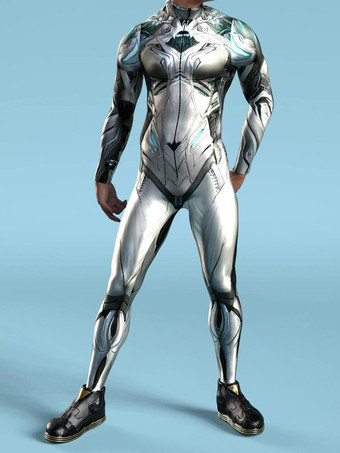 カモフラージ全身タイツ ハロウィン 大人用全身タイツ 動物ロボット 3Dプリント ライクラ スパンデックス セクシーコスチューム