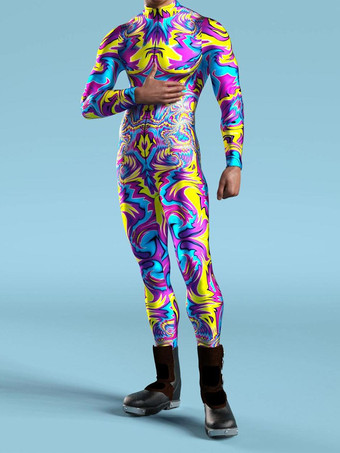 カモフラージ全身タイツ ハロウィン 大人用全身タイツ 動物ロボット 3Dプリント ライクラ スパンデックス セクシーコスチューム