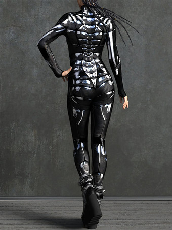 パターニング全身タイツ ハロウィン 大人用全身タイツスーツ 魚鱗プリント ライクラ スパンデックス セクシーコスチューム