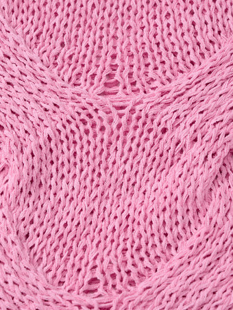 ホールニットセーター パフスリーブ クルーネック カジュアル 春 トップス レディース 2025