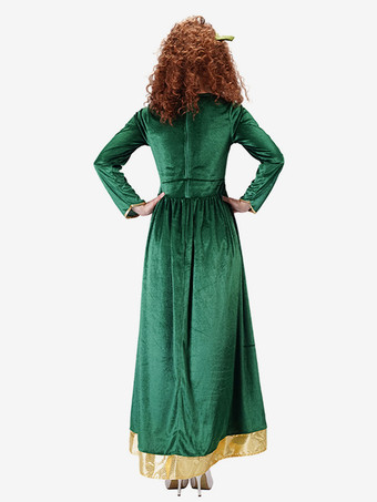 大人用プリンセス グリーン レトロ コスチューム ベロア 18世紀コスチューム