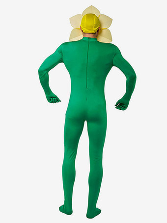 大人用ハロウィンカーニバル面白いコスチュームひまわりジャンプスーツ