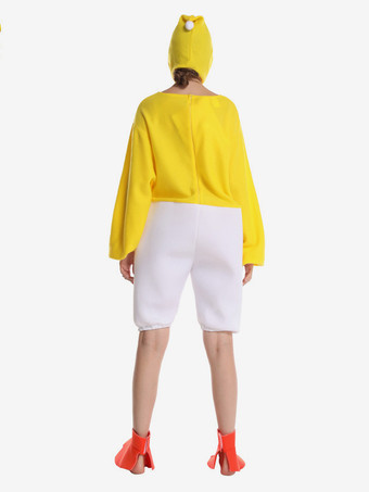 大人用コスチューム カービナル ハロウィン ひよこ ジャンプスーツ セット