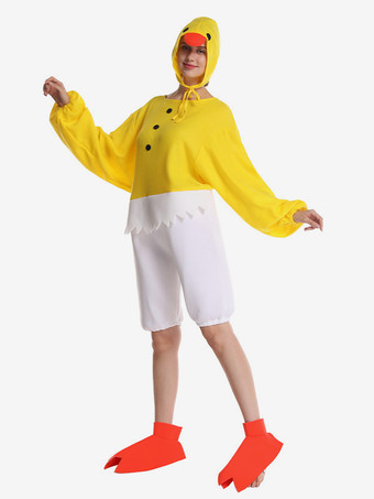 大人用コスチューム カービナル ハロウィン ひよこ ジャンプスーツ セット