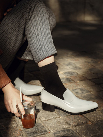 メンズ スリッポン ローファー モダン ポインテッドトゥ 牛革 ドレスシューズ