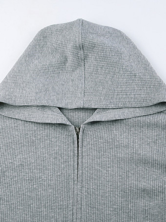 レディース フード付きジャケット、ノースリーブタンクトップ、ショートパンツ 3点セット 春カジュアルコーデ 2025