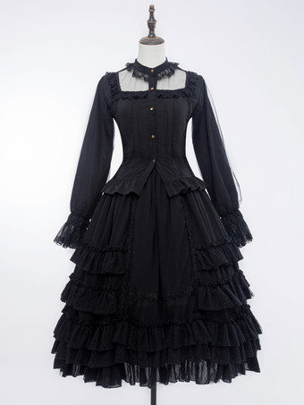 Gothic Lolita Fashion: Black Lace & Elegant Dresses - Lolitashow.com
