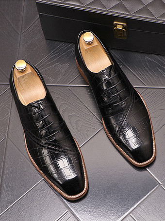 男性用ドレスシューズ 高品質ラウンドトゥ PUレザー